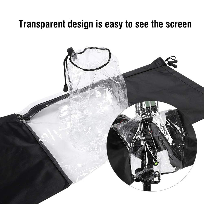 DSLR Camera Rain Cover Rainproof Protector Coat Sleeve for DSLR Camera Flashlight