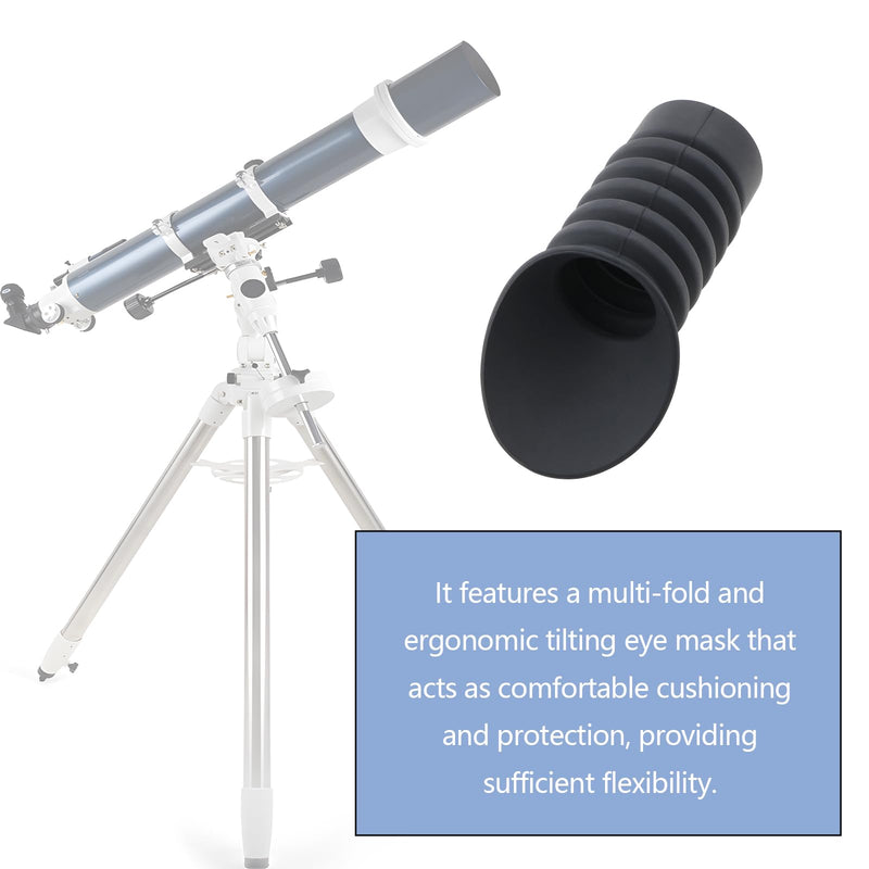 [AUSTRALIA] - eMagTech Rubber Eyepiece Cover Oblique Eyepiece Hood for 36mm-42mm Ocular Lens Extender Eye Relief Distance Optics Cover Obliqued Hood Eyecups 