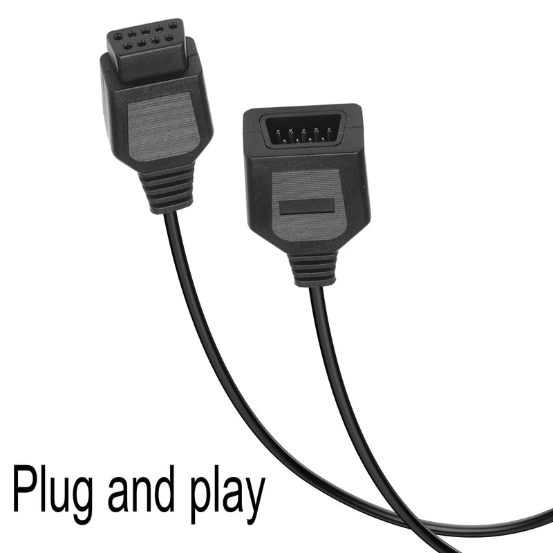 9 Pin Controller Extension Cable for Classic Retro Game Consoles AV 620, HD 621, HD 821 Plug and Play Wired Video Game Controller Gamepad Extension Cable 5.8ft 2 Pack (cable-new-abc)