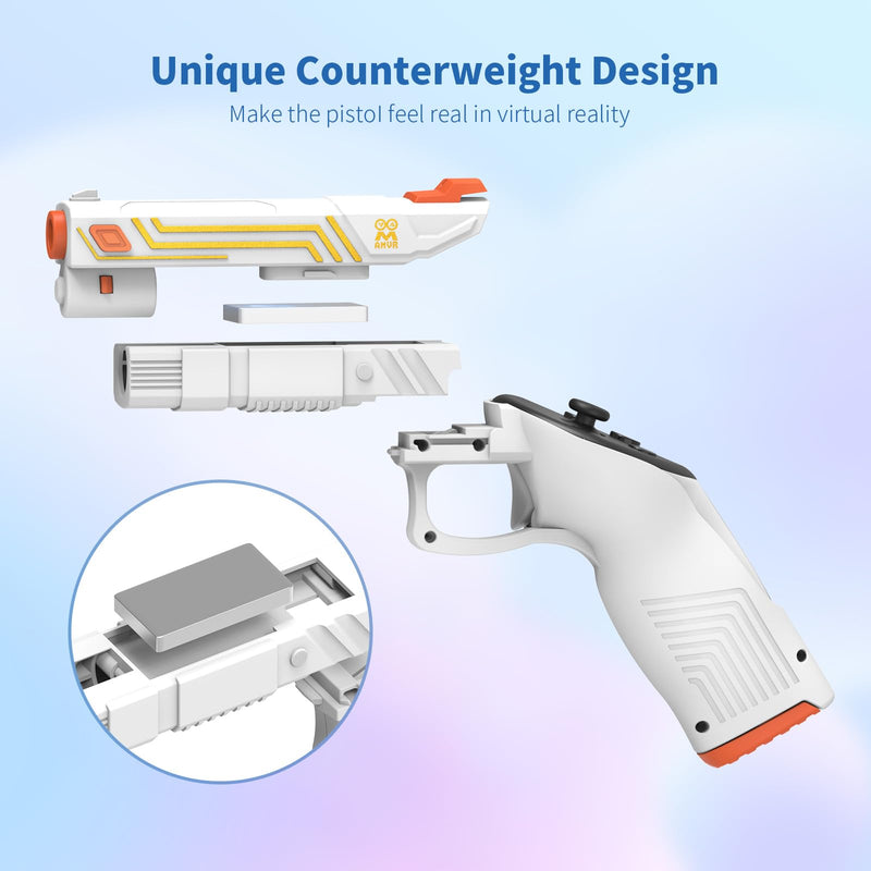 Golf Club Attachment Compatible with Meta/Oculus Quest 3 Accessories&VR G-un Stock Attachment Compatible with Meta/Oculus Quest 3 Accessories