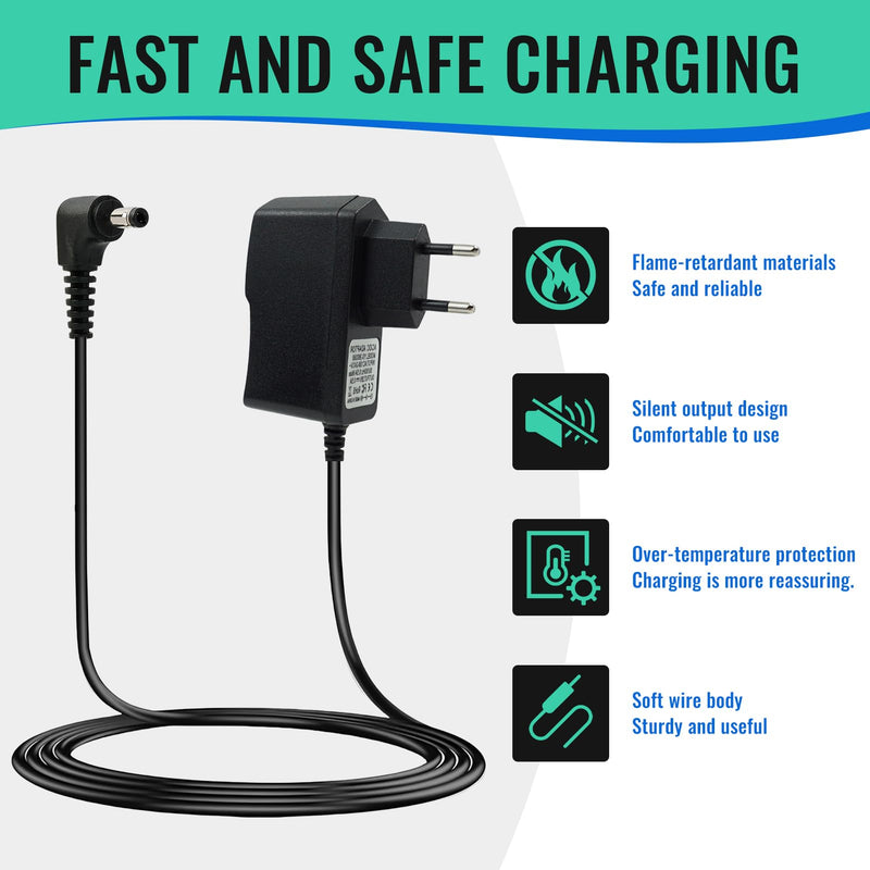 Power Supply 6V Charger Blood Pressure Monitor Compatible with Omron, X2/X2 Basic X3/6 Comfort, X4/7 Smart, M2 Basic, M3/M3 Comfort, M4, Intelli IT, M7 Intelli IT, hhp-cm01, M400/500/700, Power