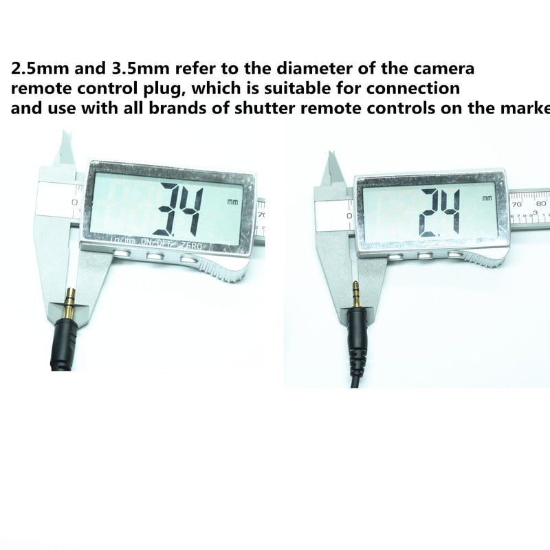 [AUSTRALIA] - 2.5mm-Micro USB Camera Remote Shutter Release Cable Wire for Samsung Accessories Nx1000/Nx2000/Nx300 Used for Connecting Wireless Remote Controls Flash Triggers and Shutter Controllers (SR2NX2) 2.5mm-Micro cable 