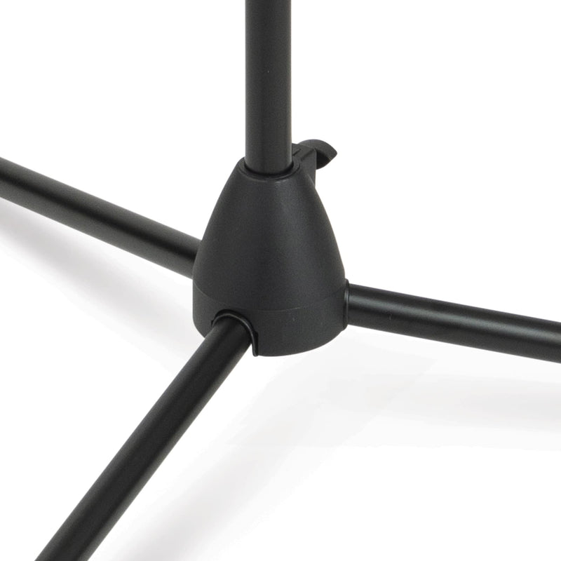 OnStage On-Stage MS7700B Tripod-Base Mic Stand (Setup for Vocal and Instrument Microphones, Adjustable Height, 5/8″-27 Threading, Portable, Folding, Nonslip Rubber Feet, Cable Clip, Steel, Black)