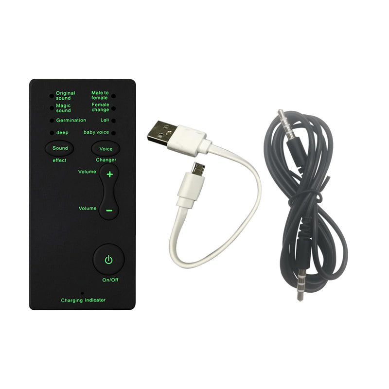 Mini Portable Voice Changer, Handheld Microphone Voice Modulator Disguiser with 8 Sound Effects, Live Broadcast Voice Gaming Recording for Mobile Phone Computer PS4 PS5 Xbox One Games Streaming M1