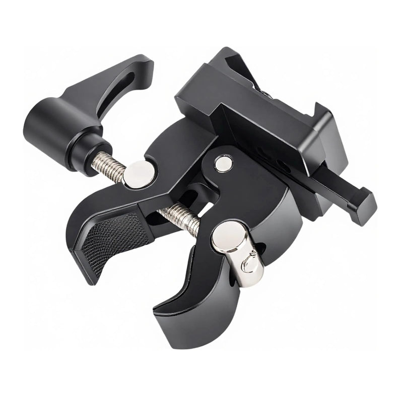 [AUSTRALIA] - V-Mount Battery Adapter with Clamp for Mounting to Lighting Stand and Support Rod 