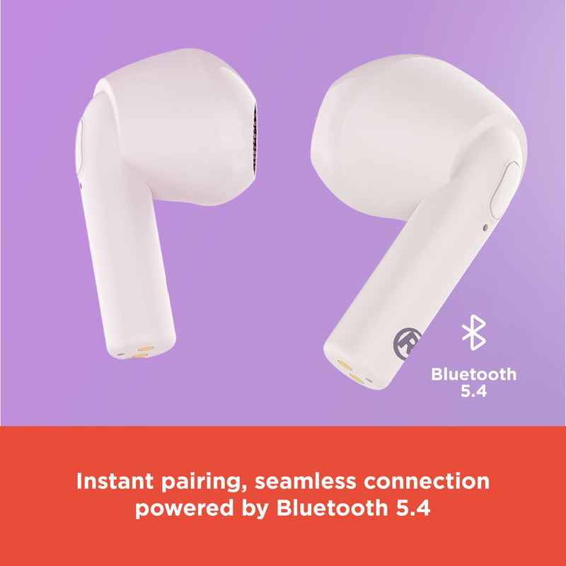 RadioShack TWS Earbuds Bluetooth 5.4 ANC IPX5 460mAh Case White