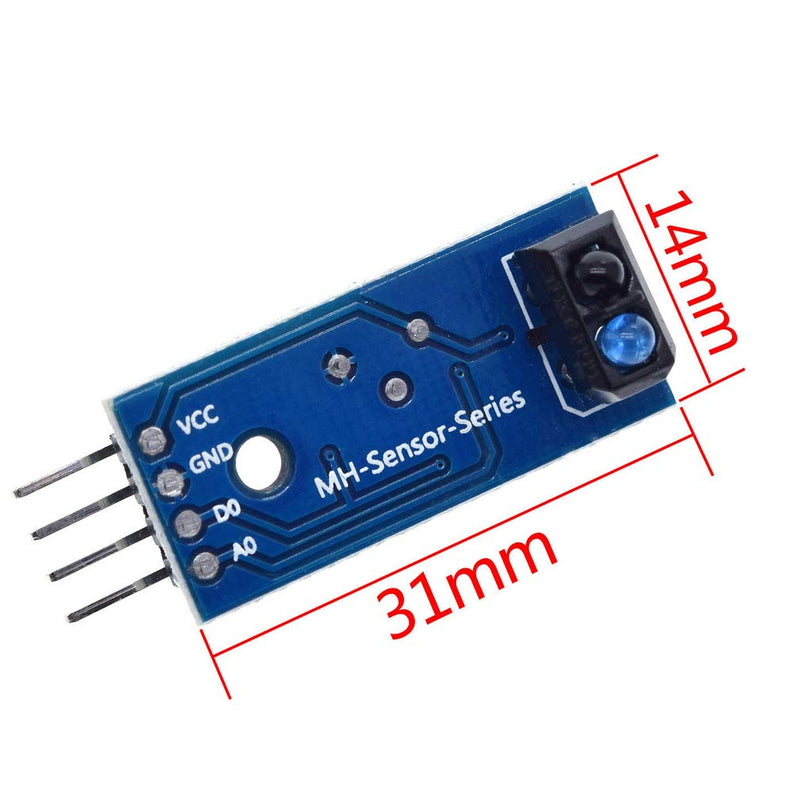 Hailege 10pcs TCRT5000 Infrared Reflective Sensor IR Photoelectric Switch Barrier Line Obstacle Avoidance Module Tracing Sensor Tracing Module for Arduino Smart Car Robot