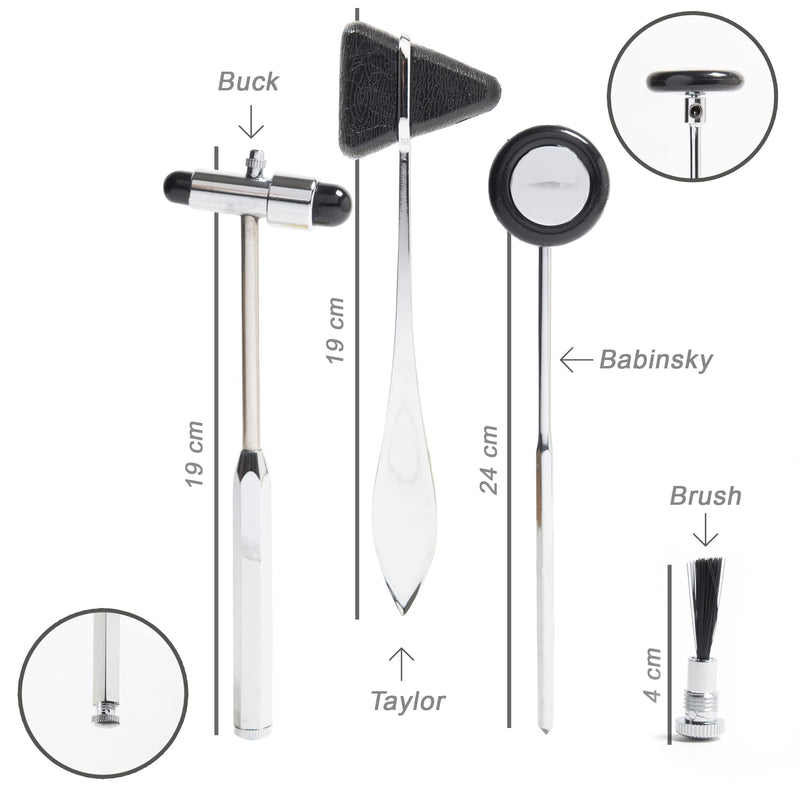 [AUSTRALIA] - GiMa 31265 Barrel Tap Neurological Kit with 3 Hammer 1 Piece 