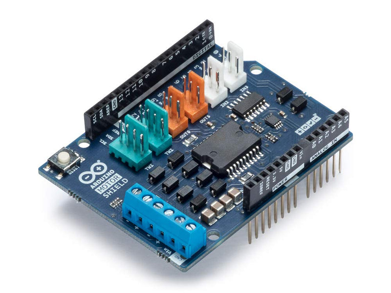 Arduino Motor Shield REV3 [A000079] –Motor Control for Arduino, 4 DC Motors, 2 Stepper Motors, 1.2A per Motor, Integrated Power Supply, Compatible with Arduino IDE for Robotics and Automation Projects
