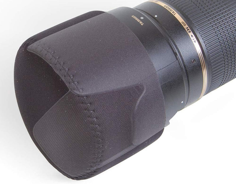 OP/Tech USA Hood Hat – Universal Lens Cap for DSLR & Digital Cameras | Neoprene Camera Lens Hood, Soft Cap for Camera Lens & Protection - XXL (Black) - Made in USA