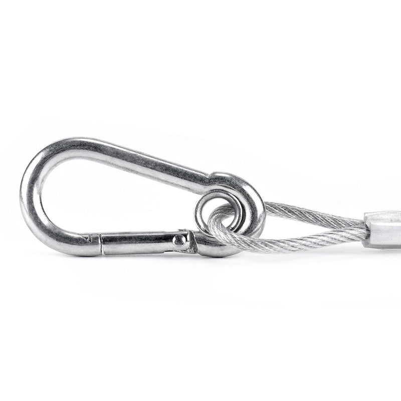 [AUSTRALIA] - MFL. Stage Lights Safety Cables 110 lb Load Duty 31.5'' Stainless Steel Security Rope for Party Lights DJ Light Stage Lighting, Pack of 10 31.5'' Long, Pack of 10 