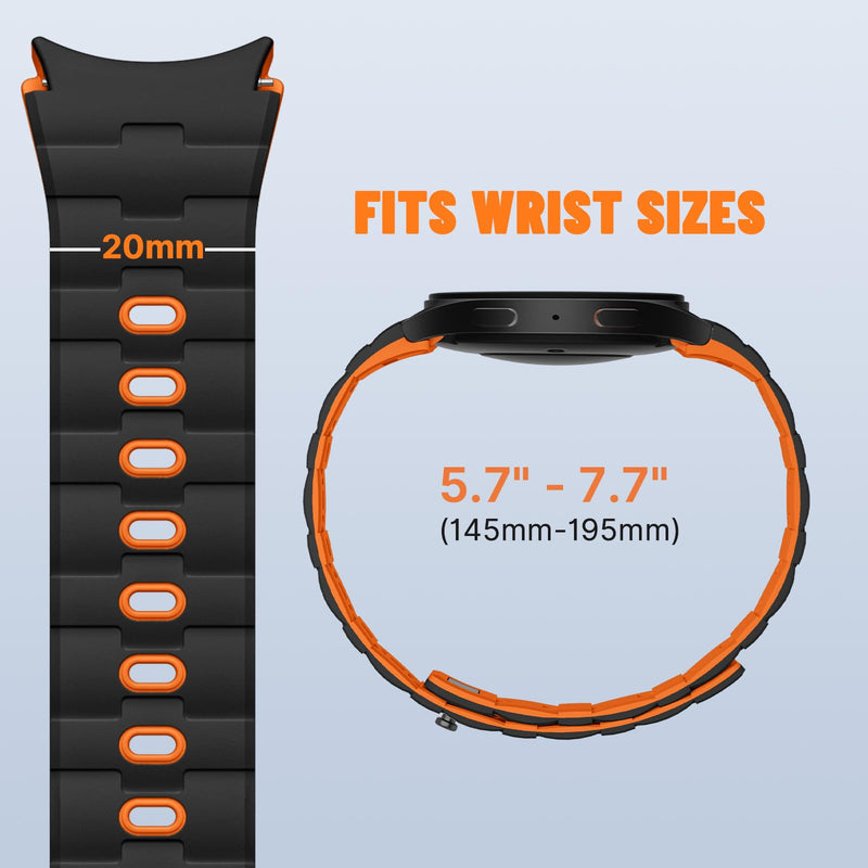 Bandletic Magnetic Bands Compatible with Galaxy Watch 20mm No Gap