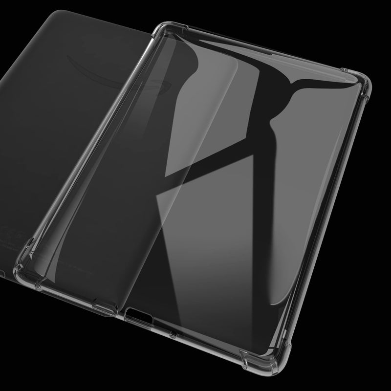 Clear Case Compatible for 6.8" Kindle Paperwhite 11th Generation 2021 and Paperwhite Signature Edition,Thin Slim Lightweight Scratch Proof Silicone Rubber TPU Cover (Transparent) Transparent