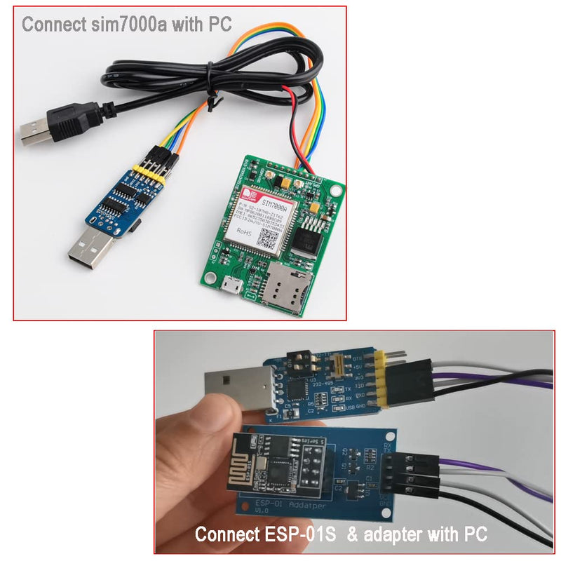 CP2102 6 in 1 USB to TTL Serial Adapter Module USB to TTL 485 232,TTL to 232 485,RS232 to 485 + 4P Dupont Cable Jumper Wire Female to Female for Nextion Display Beitian GPS Arduino Windows
