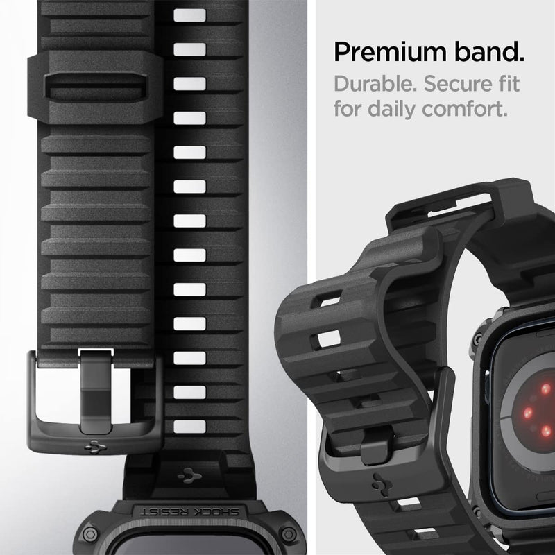 Spigen for Apple Watch Charger Stand and Tough Armor Pro Metal Designed for Apple Watch 9/8/7 45mm