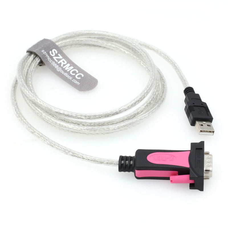 SZRMCC USB 2.0 to DB9 RS232 Serial Male Converter Cable with FTDI Chipset for Windows 10 8 7 XP Linux and Mac OS