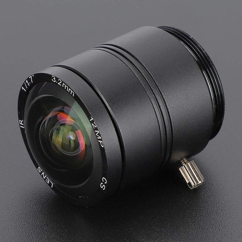 [AUSTRALIA] - 3.2mm 12MP F1.2 HD CCTV Lens, 3.2mm 12MP F1.2 Professional CS Mount Security Surveillance Camera Fixed Length Lens for CCTV Camera Lens 