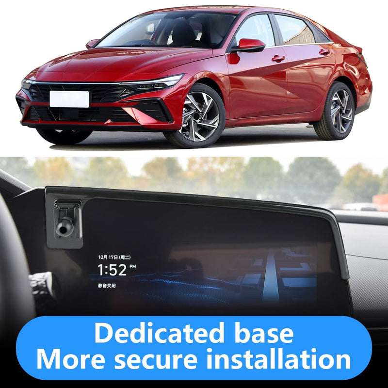 Car Phone Holder for Hyundai Elantra 2021 2022 2023 2024 2025 2026 and Hyundai Elantra Hybrid 2021-2026 Screen Stand Auto Interior Accessories Best Cell Phones Mount Cellphone Mobile Charging Cradle [Screen Stand] for Hyundai Elantra 2021-2026