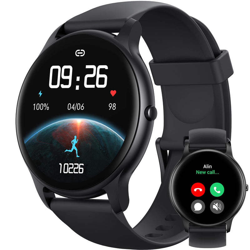 Parsonver PS01B Smart Watch with Bluetooth Call Bundle with PSWB1B 22mm Watch Band
