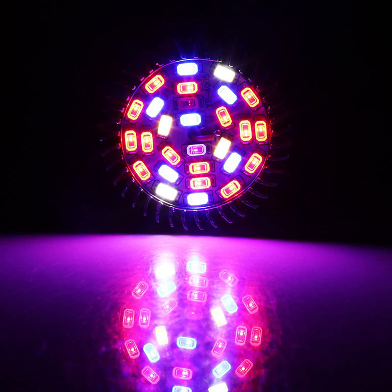[AUSTRALIA] - Pflanzenlampe,Pflanzenlampe Vollspektrum Pflanzenlampe E27 LED Wachstumslicht Wachstumslampe für DIY-Hydrokultur-Pflanzenblume 
