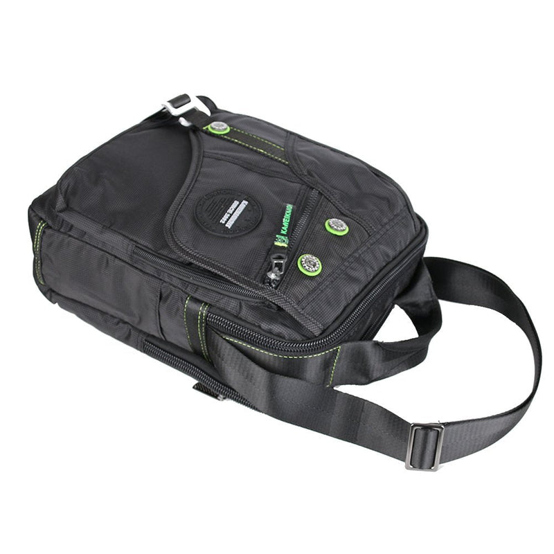 Vertical Messenger Bag, Crossbody Bag, Shoulder Bag Work Satchel for iPad Tablet Kindle Large-black