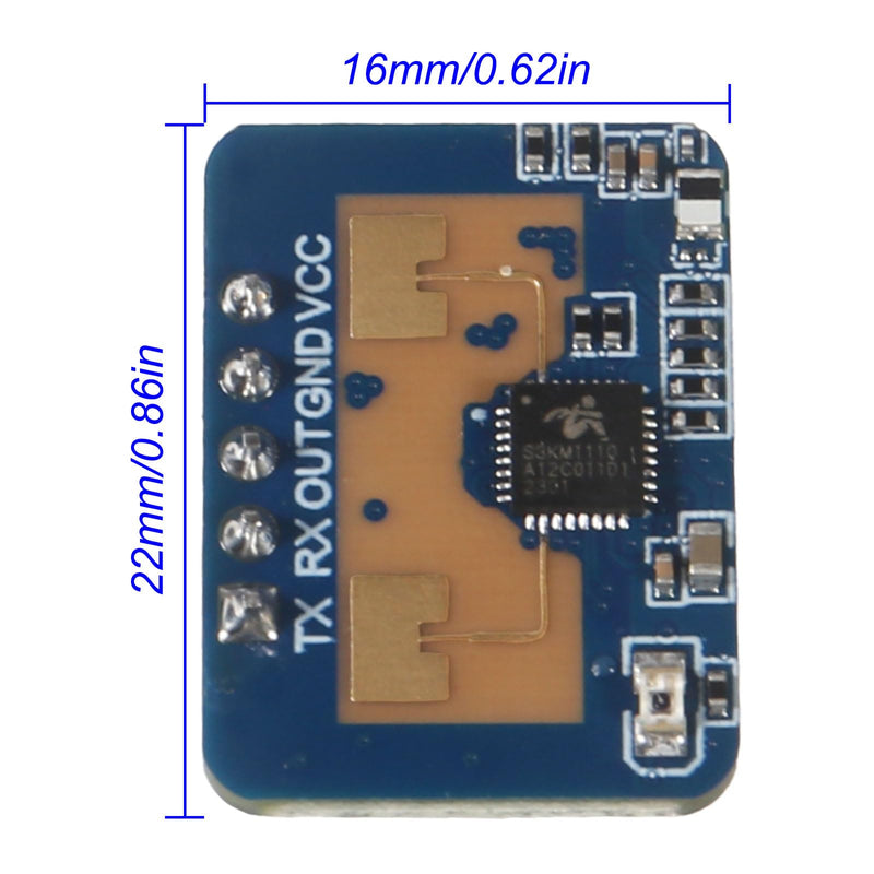 3pcs LD2410C Human Presence Radar Sensor Module HLK-LD2410 Sensor Module LD2410 Millimeter Wave Radar Sensor Module Non Contact 24GHz ISM Band Serial Port IO Level Output