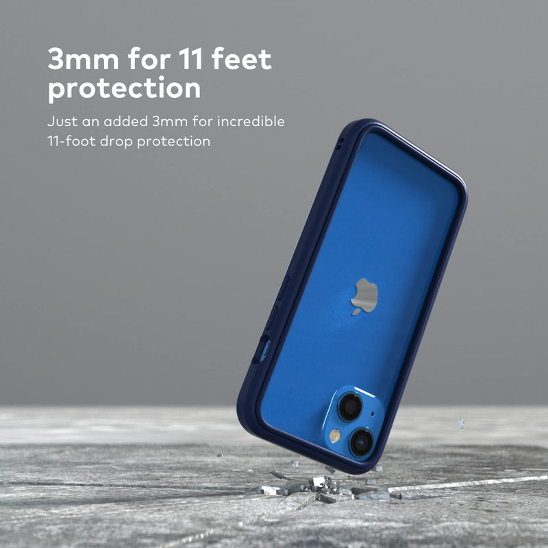RhinoShield Bumper Case Compatible with [iPhone 13 Pro Max] | CrashGuard NX - Shock Absorbent Slim Design Protective Cover 3.5M / 11ft Drop Protection - Graphite iPhone 13 Pro Max - Graphite