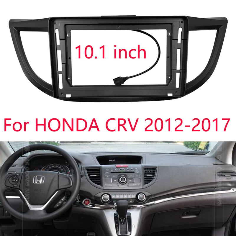 10.1inch 2DIN Installation Dash Kit fits for Honda CRV 2012-2017 Aftermarket Android Car Radio Stereo Mounting Fascia Panel Black-10.1