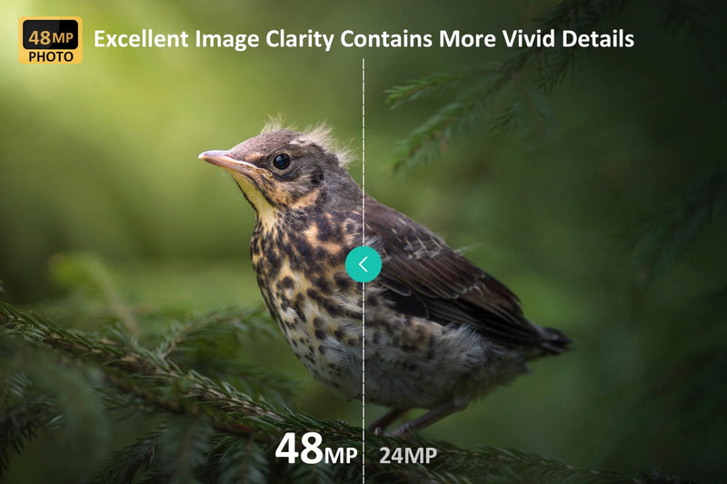 [AUSTRALIA] - Trail Camera, 48MP 1296p, Clear 100ft Night Vision Motion Activated, Hunting Game Camera with Fast 0.1s Trigger Speed, IP66 Waterproof P60 Camo B 