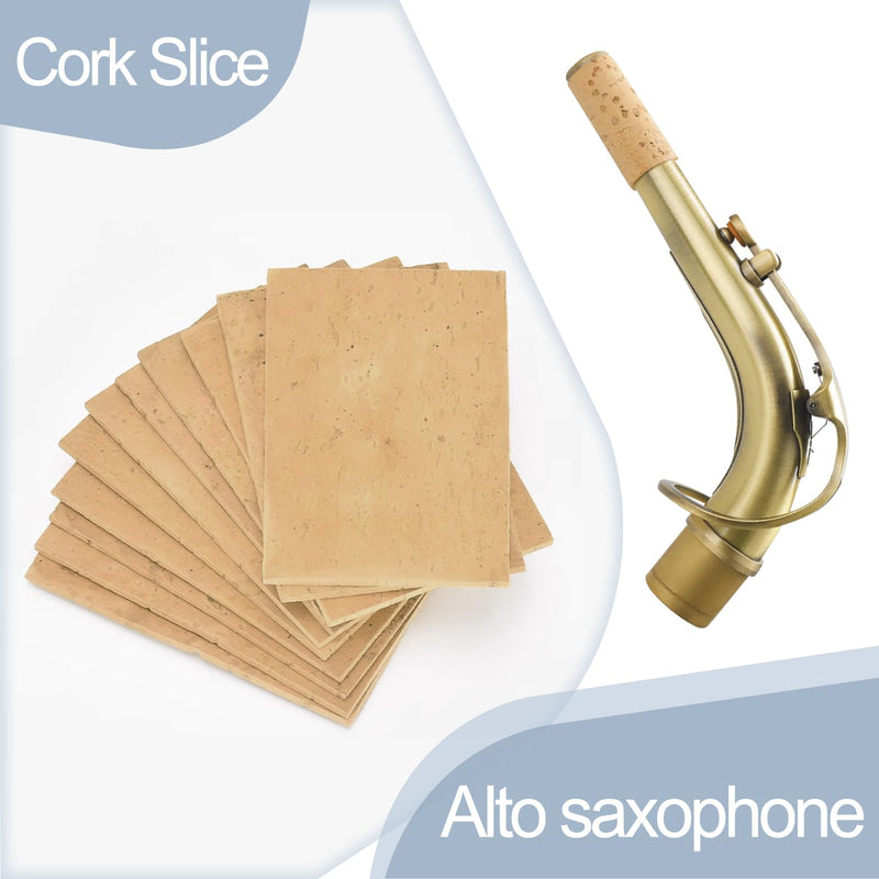 [AUSTRALIA] - Danchet Alto Saxophone Accessories,Alto Sax Cork Replacement Kit,2 pcs Saxophone Cork, Glue, Cork Grease, Knife, Taping, and Sandpaper alto sax cork replacement kit 