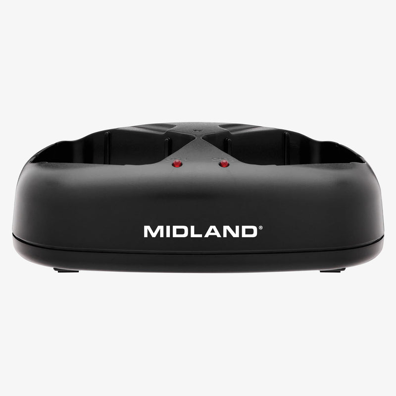 Midland®– AVP10 Dual Desktop Charger for GXT Series Radios with AC Wall Adaptor