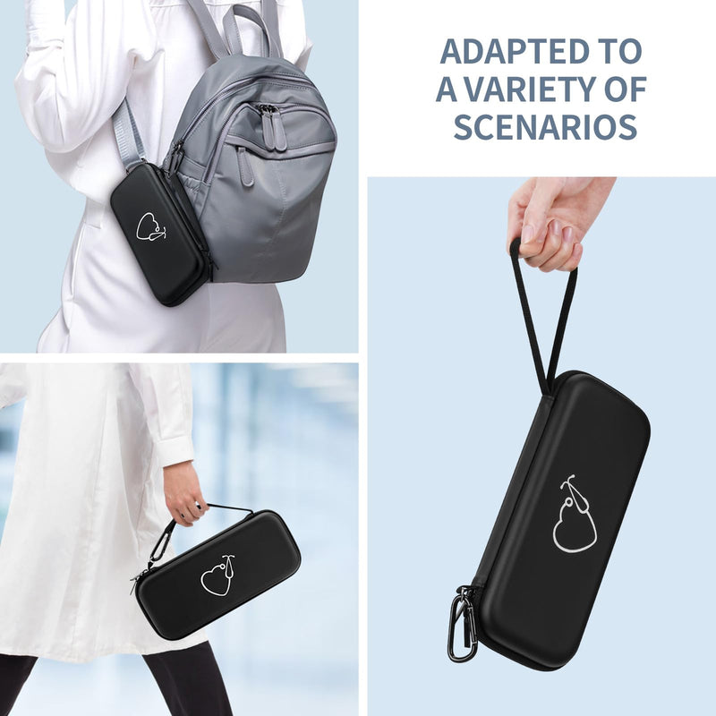 Yinke Stethoscope Bag for 9M Littmann/MDF/ADC Stethoscope Nurse Accessory for Emergency Paramedics Small and Portable Shockproof for Travel Fits Medical Scissors Reflex Hammer Pen Light Black Optimization