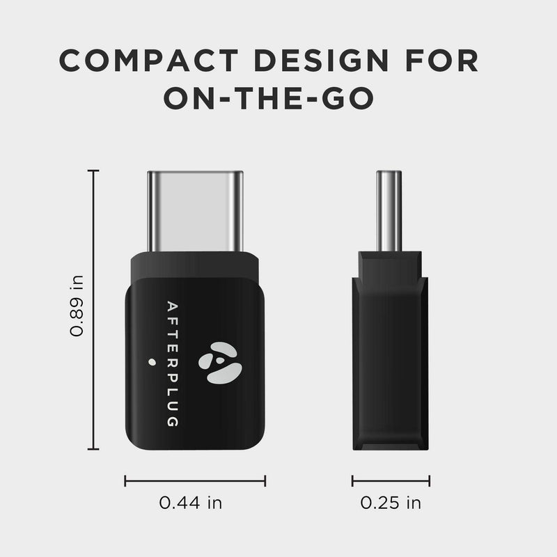 Afterplug USB C Extender Adapter [2 Pack], 10Gbps USB Type C Extension Female to Male for Otterbox Lifeproof case, Thunderbolt 3/4 Compatible for MacBook Pro Air, iPad Pro, Samsung Galaxy, DJI Black