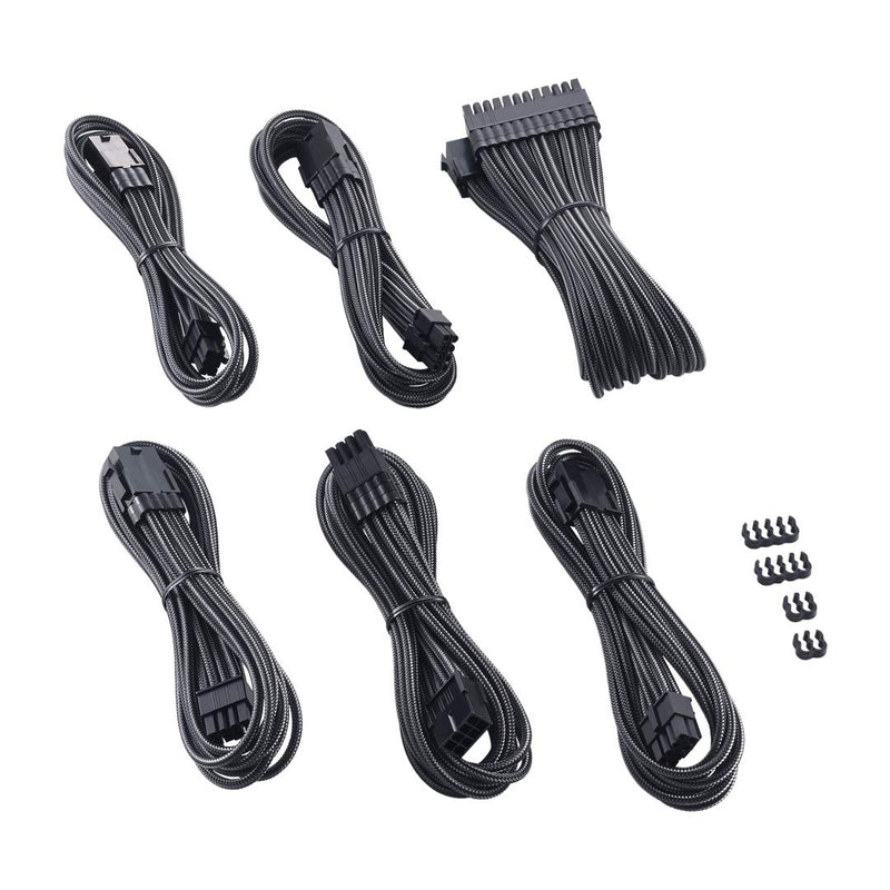CableMod Pro ModMesh Sleeved Cable Extension Kit (Carbon) ModMesh Extension Kit Carbon