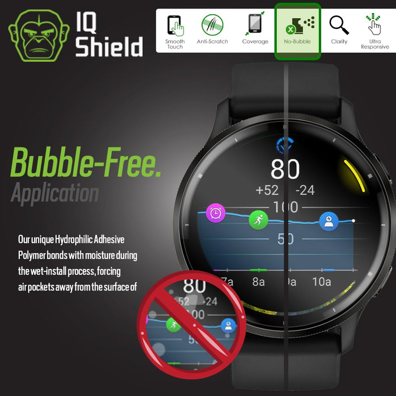 IQShield 6 Pack for Garmin Venu 3 Screen Protector: Clear TPU Film, Bubble-Free Installation, Full Coverage, Scratch-Resistant, Case Friendly, HD Clarity for Ultimate Protection