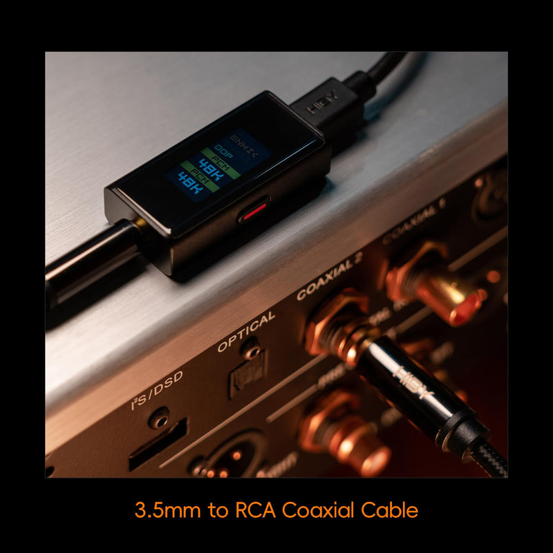 [AUSTRALIA] - HiBy UC10 USB-C to Coaxial S/PDIF Digital Audio Converter 3 Level Digital Signal Gain Digital Signal Cleanup USB Audio Input 3.5mm Port Coaxial Digital Output 