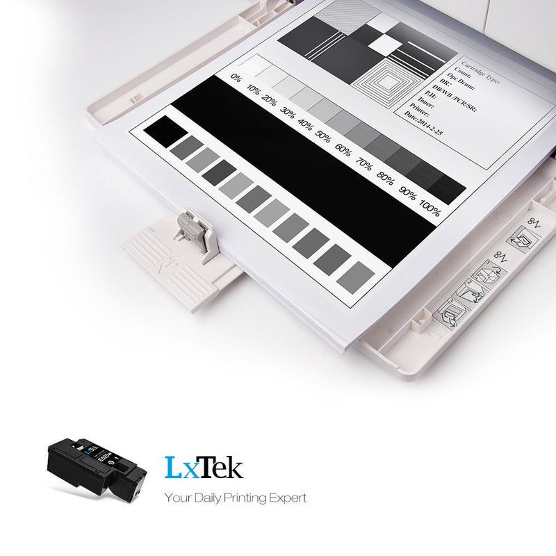 LxTek Compatible Toner Cartridge Replacement for Dell E525W E525DW E525 525 to use with E525W Color Laser Printer (1 Black, High Yield)