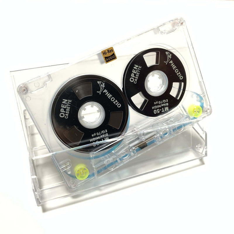 Generic Reel to Reel Blank Audio Cassette Tape for Music Recording - Normal Bias Low Noise - 48 Minutes - Transparent Acrylic - 1 Pack Blind Box Includes 1 of 54 Styles