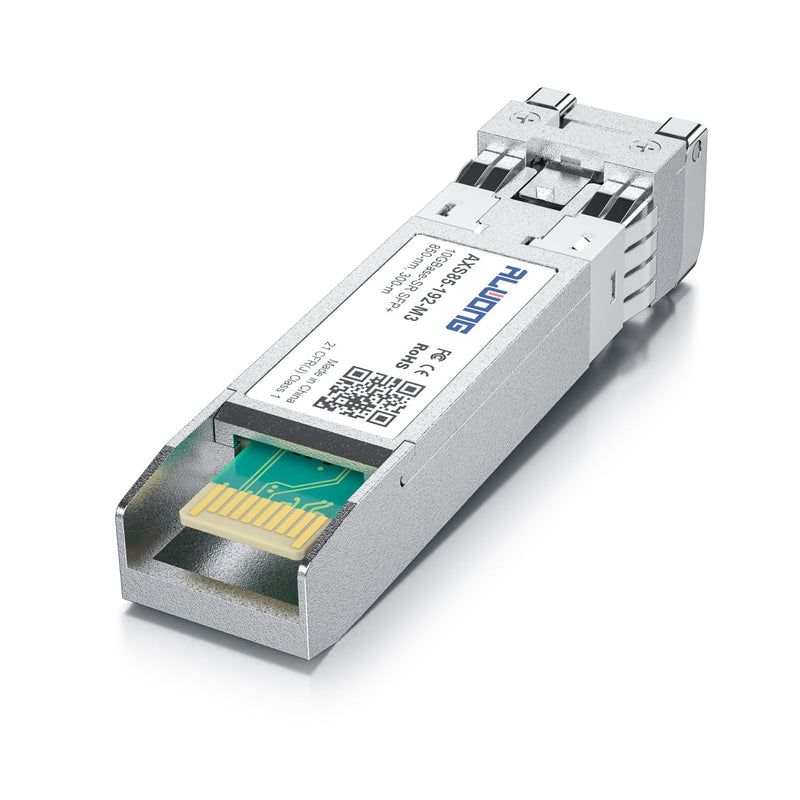 SFP+ to LC 10Gbase-SR Transceiver for Cisco SFP-10G-SR, Pack of 2 | 10G 850nm Multimode Module, Ideal for data center & server links, up to 300m, for Ubiquiti, Mikrotik, TP-Link etc 10G-SR