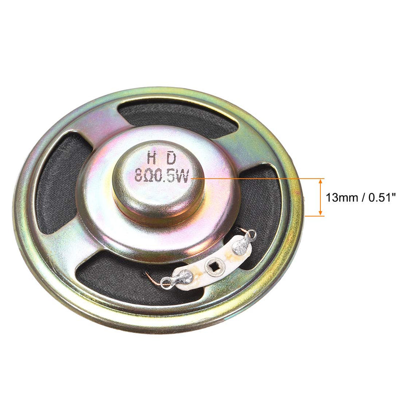 uxcell 0.5W 8 Ohm DIY Magnetic Speaker 57mm Round Shape Replacement Loudspeaker for 4pcs