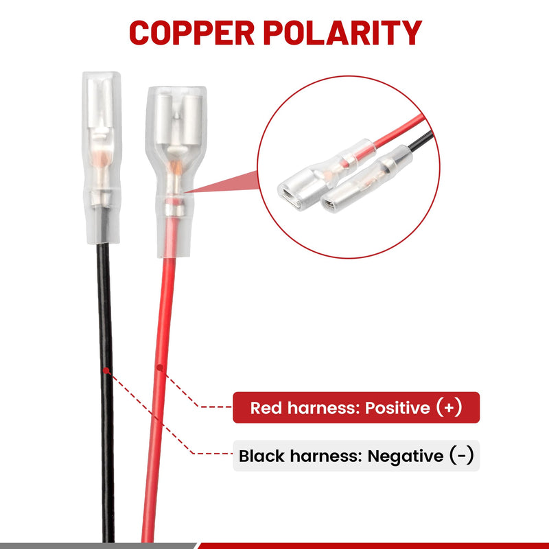 RED WOLF Front Door Speaker Tweeter Wiring Harness Compatible with 2017-2022 Tesla Model 3 & Model Y Replace Part No.1079741-00-A Install Aftermarket Audio Wire Cable Plug Adapter 2 PCs