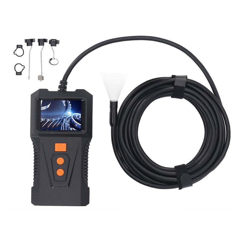 1080p Endoscope Camera with Light, IP67 Waterproof Dual Lens Endoscope Camera, 1080P HD Industrial Inspection Camera, with 8 Adjustable LEDs, 180° Rotatable Tube Camera, for Automotive, Gadgets for