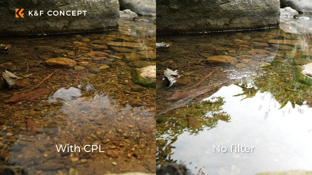 K&F CONCEPT 49mm Ultra-Low Reflectivity Circular Polarizer CPL Lens Filter