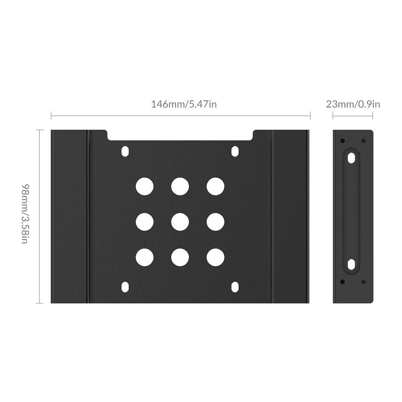 ORICO Aluminum 5.25 Inch to 2.5 or 3.5 Inch Internal Hard Disk Drive Mounting Kit with Screws and Shock Absorption Rubber Washer- Black