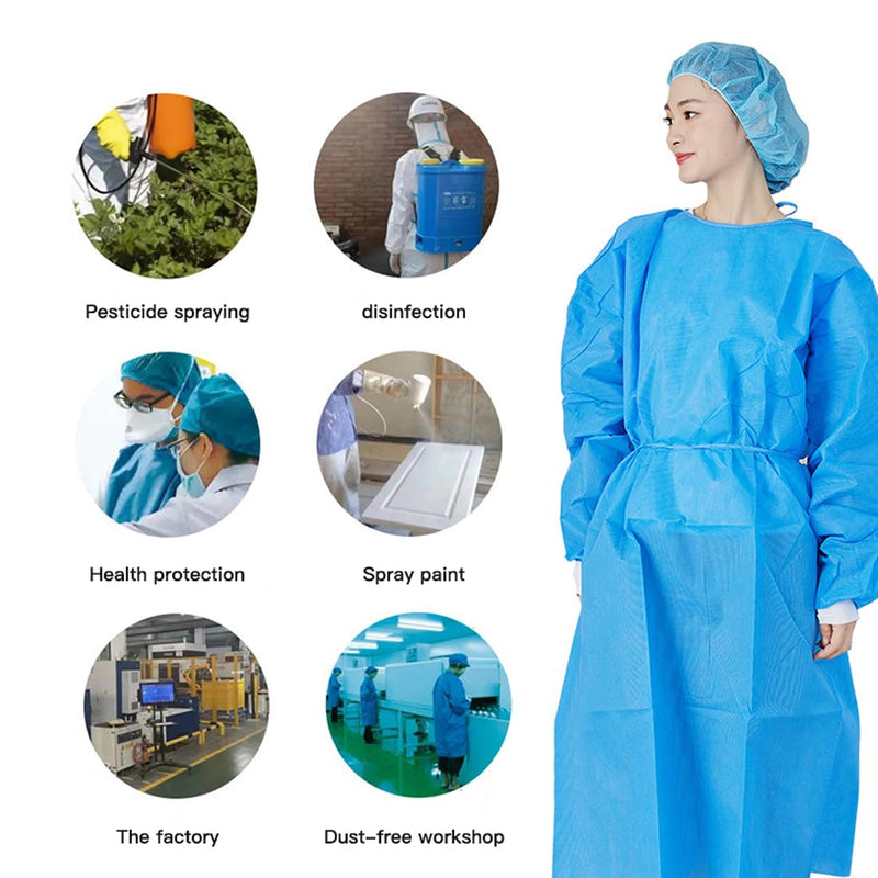 Pack of 20 Disposable Non-Woven Bouffant Caps, Anti-Dust Protection, Headwear, Headwear with Elastic Stretch Band for Medical Laboratories, Nurse, Tattoo, Hospital