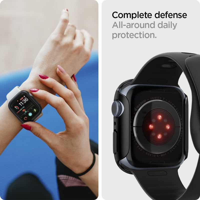 Spigen Rugged Armor Case and Rugged Band Designed for Apple Watch 45mm Series 9/8/7