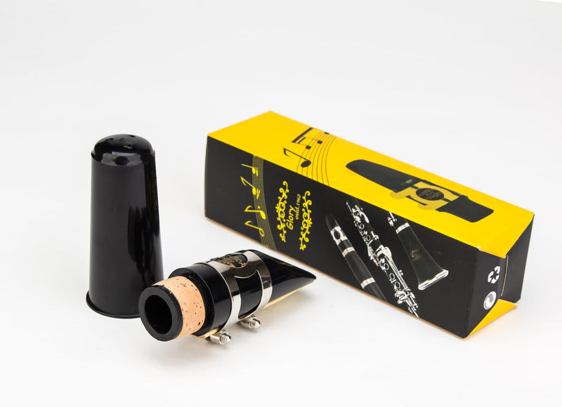 [AUSTRALIA] - Glory Clarinet Mouthpiece Kit with Ligature,one Reed and Plastic Cap~black, Click to See More Colors 
