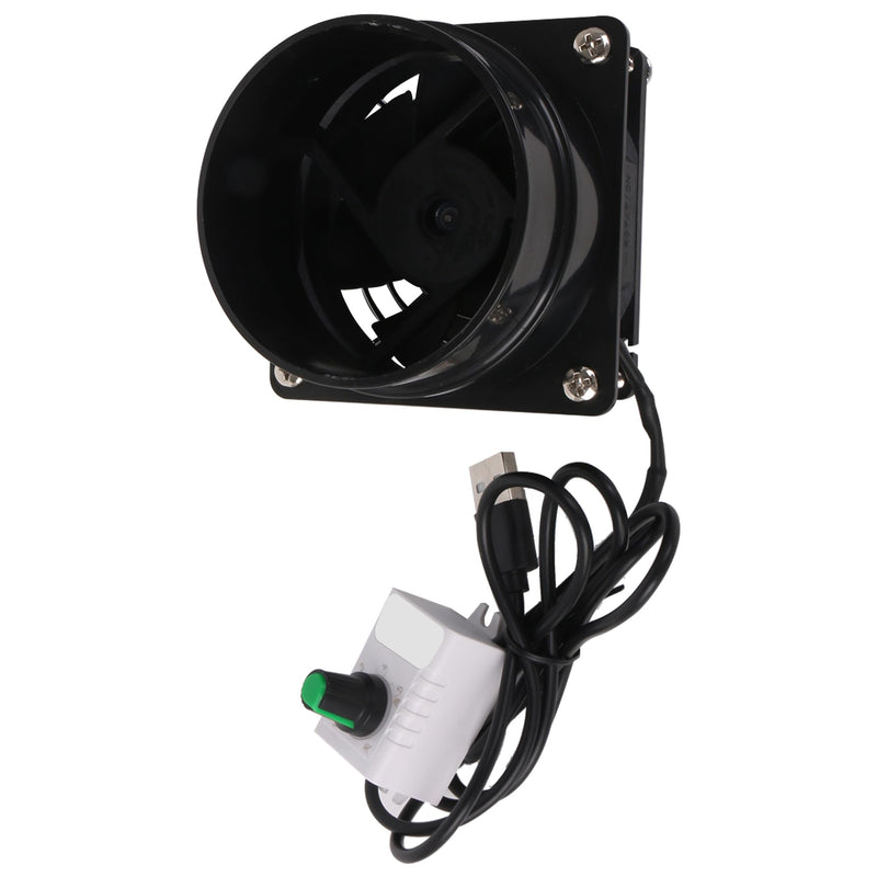 5V USB Small Range Hood Fan Black Ideal for Purifying Kitchen Air in Small Apartments, RVs, and Dormitories