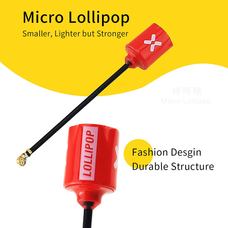 [AUSTRALIA] - FOXEER Lollipop FPV U.FL Antenna 5.8G 2.3dBi Super Mini RHCP Antenna UFL for RC Drone FPV Quadcopeter Multicopter TX/RX (65mm) … 