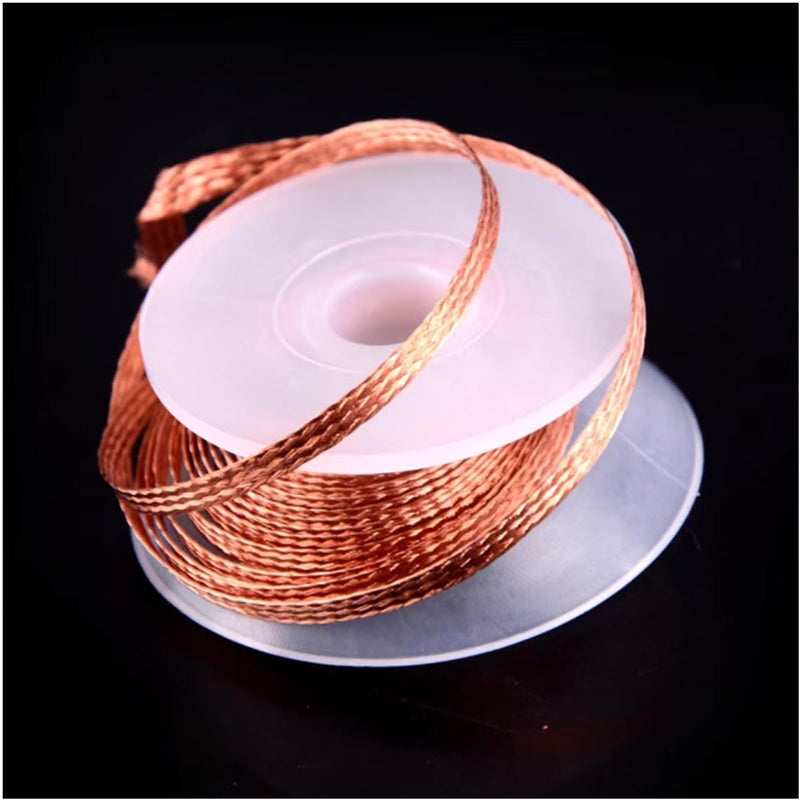 JJiaoLinin Desoldering Wire, Pack of 3, No-Clean Desoldering Braid Copper Desoldering Wire 1.5 mm x 3 m, 2.5 mm x 3 m, 3.5 mm x 3 m